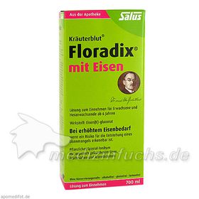 FLORADIX mit Eisen, 700 ML – PZN 382102 из Германии