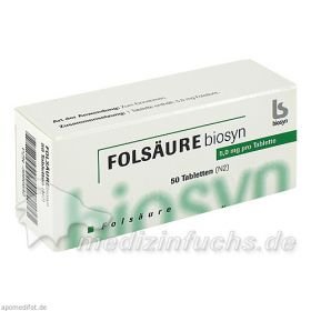 FOLSAEURE 5MG, 50 ST – PZN 3886642 из Германии
