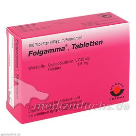 FOLGAMMA, 100 ST – PZN 391377 из Германии
