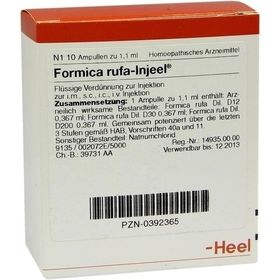 FORMICA RUFA INJ, 10 ST – PZN 392365 из Германии