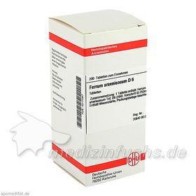 FERRUM ARSENIC D 6, 200 ST – PZN 4217067 из Германии