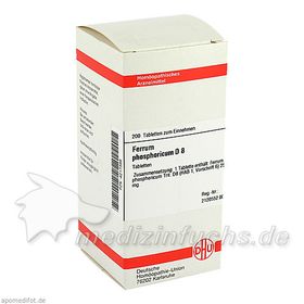 FERRUM PHOS D 8, 200 ST – PZN 4217386 из Германии