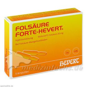 FOLSAEURE FORTE HEVERT, 5X2 ML – PZN 4897783 из Германии