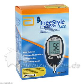 FreeStyle Freedom LITE Set mmol/l ohne Codieren, 1 ST – PZN 5703315 из Германии