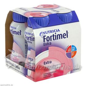 Fortimel Extra Erdbeergeschmack, 4X200 ML – PZN 6094048 из Германии