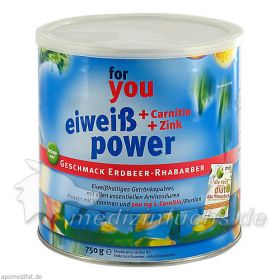 For You Eiweiß Power Erdbeere, 750 G – PZN 6147566 из Германии