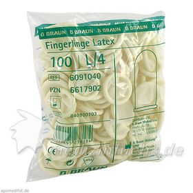 Fingerlinge aus Latex Gr.4, 100 ST – PZN 6617902 из Германии