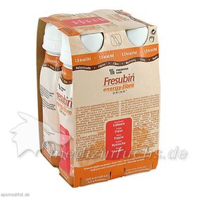 Fresubin energy fibre DRINK Erdbeere Trinkflasche, 4X200 ML – PZN 6698591 из Германии