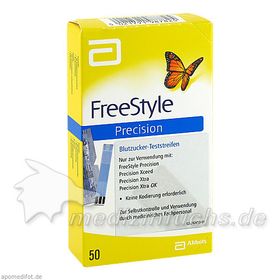 FreeStyle Precision Blutzucker-Teststr.o.Codieren, 50 ST – PZN 6905334 из Германии