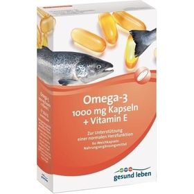 gesund leben Omega-3 Kapseln + Vitamin E, 60 ST – PZN 10518146 из Германии