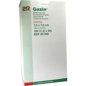 Gazin Kompresse 7.5x7.5cm 12fach steril, 5X20 ST – PZN 1163678 из Германии