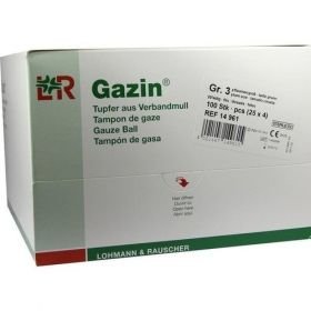 Gazin Schlinggazetupfer pflaume2+2 steril m.Schutz, 100 ST – PZN 1237595 из Германии