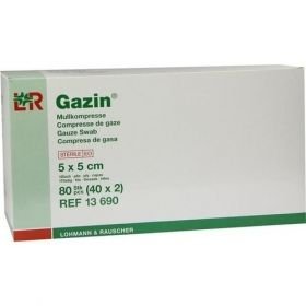 GAZIN Mullkompresse 5x5cm 12fach steril, 40X2 ST – PZN 1511688 из Германии