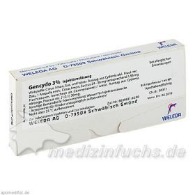 GENCYDO 3%, 8 ST – PZN 1622790 из Германии