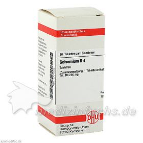GELSEMIUM D 4, 80 ST – PZN 1771679 из Германии