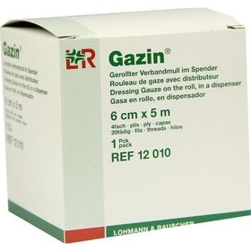 GAZIN Verbandmull gerollt im Spender 6cmx5m, 1 ST – PZN 1835959 из Германии