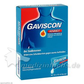 Gaviscon Advance Pfefferminz, 12X10 ML – PZN 2240760 из Германии
