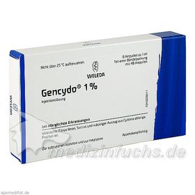 GENCYDO 1%, 48X1 ML – PZN 2819336 из Германии