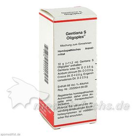 Gentiana S Oligoplex, 50 ML – PZN 3709911 из Германии