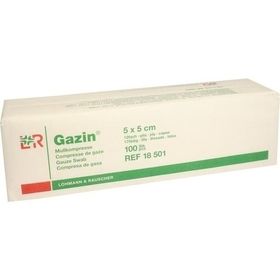 GAZIN Kompresse 5x5cm 12fach OP, 100 ST – PZN 3959364 из Германии
