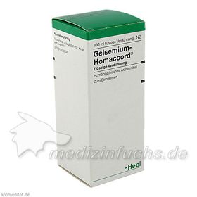 GELSEMIUM HOMACCORD, 100 ML – PZN 413015 из Германии