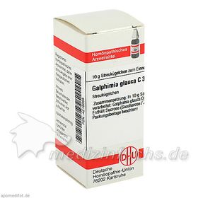 GALPHIMIA GLAUCA C30, 10 G – PZN 4218055 из Германии
