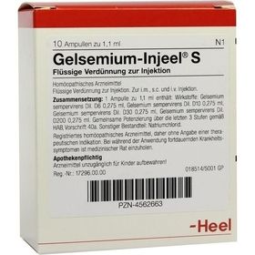 GELSEMIUM INJ S, 10 ST – PZN 4562663 из Германии