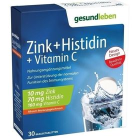 gesund leben Zink + Histidin +Vitamin C Brausetabl, 3X10 ST – PZN 4984795 из Германии