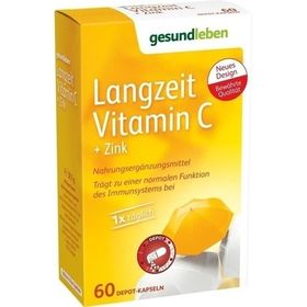 gesund leben Langzeit Vitamin C + Zink, 60 ST – PZN 4984967 из Германии