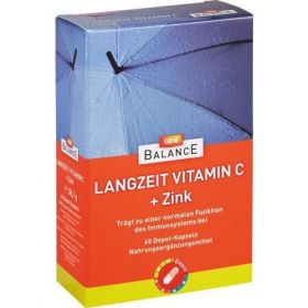 GEHE BALANCE Langzeit Vitamin C+Zink depot kaps, 60 ST – PZN 4986854 из Германии