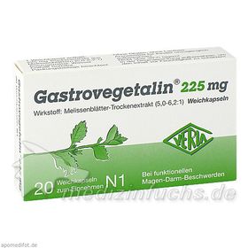 GASTROVEGETALIN 225mg, 20 ST – PZN 7296699 из Германии