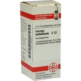 FERRUM METALLICUM C12, 10 G – PZN 7456677 из Германии
