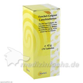 Fenchel-Galgant-Lutschtabletten Aurica, 170 ST – PZN 8509097 из Германии
