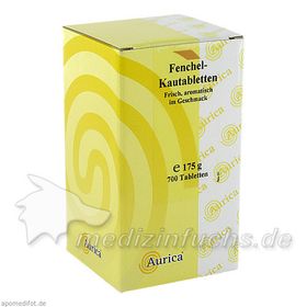 Fenchelkautabletten Aurica, 700 ST – PZN 8509128 из Германии