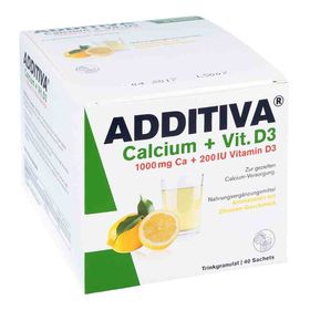 Additiva Calcium 1000 mg + Vitamine d 3 Pulver (40 stk) – PZN 1329280 из Германии