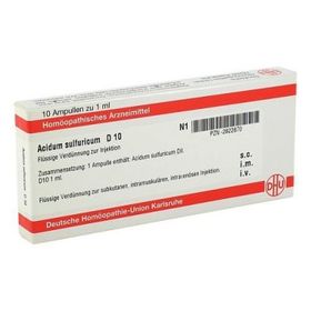 Acidum Sulfuricum D 10 Ampullen (10X1 ml) – PZN 2822870 из Германии