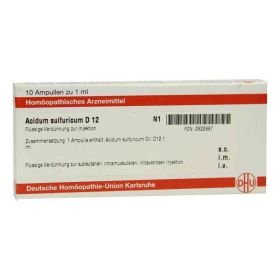 Acidum Sulfuricum D 12 Ampullen (10X1 ml) – PZN 2822887 из Германии