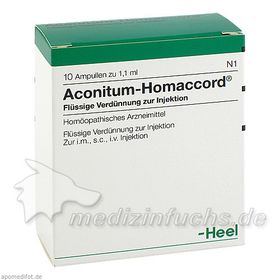 ACONITUM HOMACCORD, 10 ST – PZN 10375 из Германии