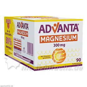 Advanta Magnesium 300mg mit Zitronengeschmack, 90X3.7 G – PZN 10933477 из Германии