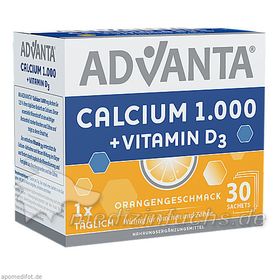 ADVANTA Calcium 1000mg + Vitamin D3 Sachets, 30X6.2 G – PZN 11314411 из Германии