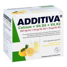 Additiva Calcium+d3+k2 Granulat (20 stk) – PZN 12455384 из Германии