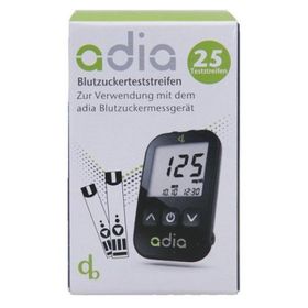 adia Blutzuckerteststreifen, 25 ST – PZN 12658495 из Германии