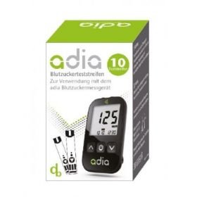 adia Blutzuckerteststreifen, 10 ST – PZN 12658526 из Германии