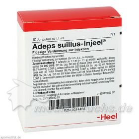 ADEPS SUILLUS INJ NO, 10 ST – PZN 14456 из Германии