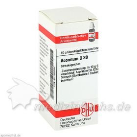 ACONITUM D30, 10 G – PZN 146436 из Германии