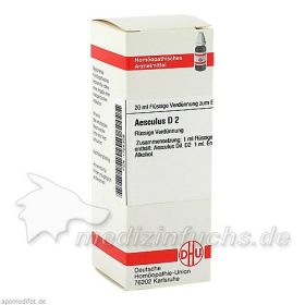 AESCULUS D 2, 20 ML – PZN 1755309 из Германии