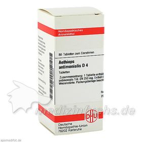 AETHIOPS ANTIMON D 4, 80 ST – PZN 1755433 из Германии