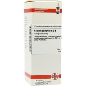 ACIDUM SULF D 6, 50 ML – PZN 2605569 из Германии
