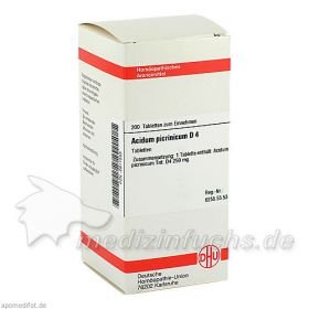 ACIDUM PICRINIC D 4, 200 ST – PZN 2811553 из Германии