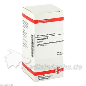 ACONITUM D 6, 200 ST – PZN 2811576 из Германии